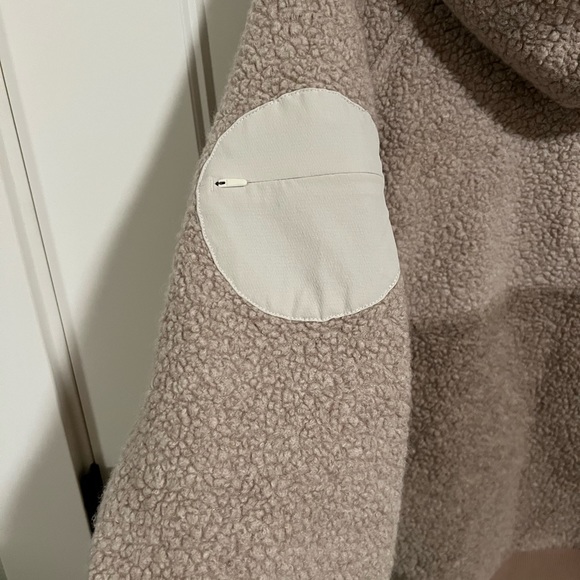 Outdoor Voices Womens Sweater Mega Fleece 1/2 Zip Hoodie Wool Blend - Picture 5 of 6